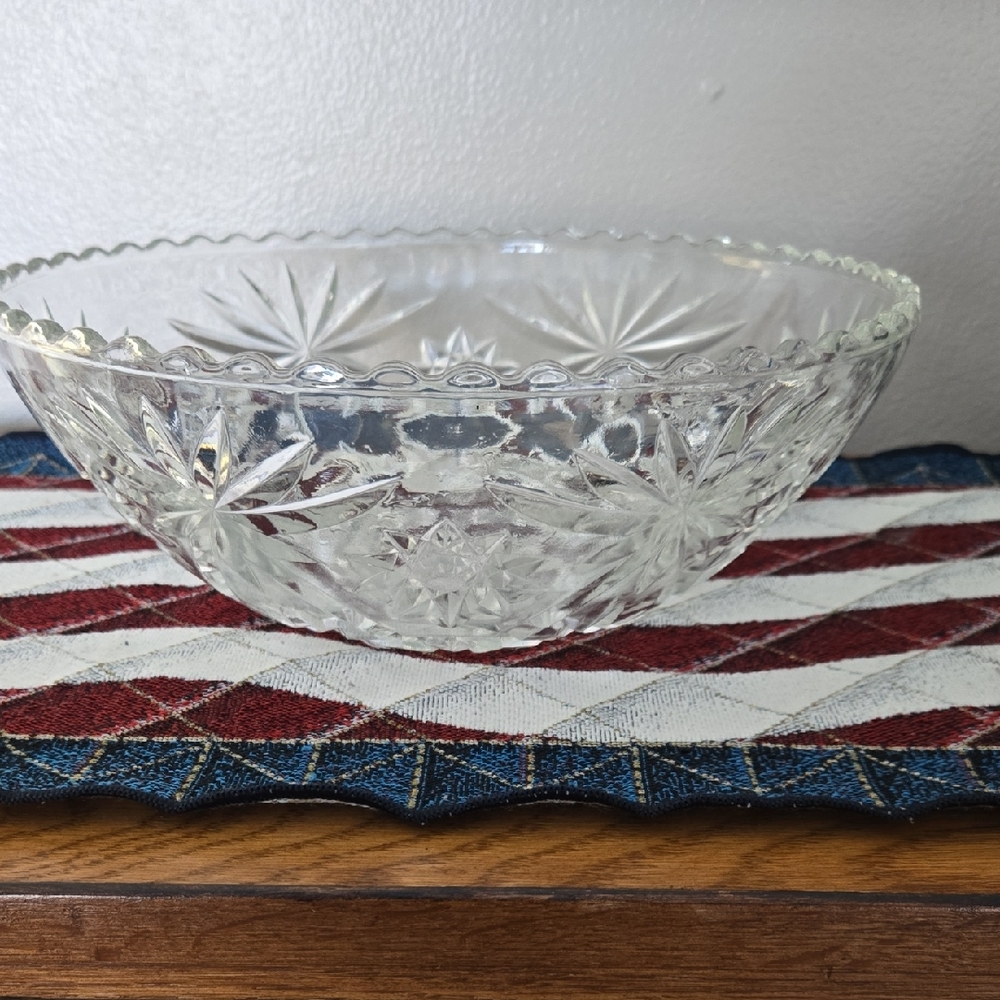 Clear Glass Decorative Bowl